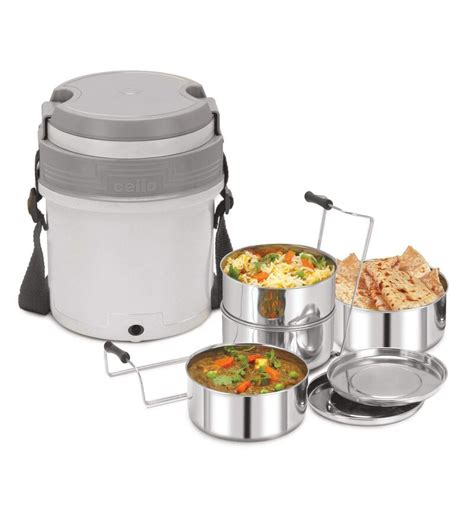 Cello Newton Electric Lunch Box with 4 Containers 